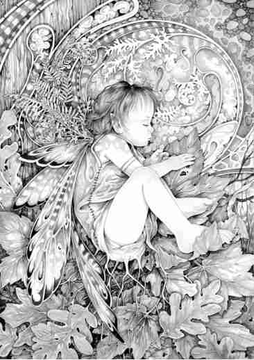 Unfurling of Spring Sketch by Linda Ravenscroft