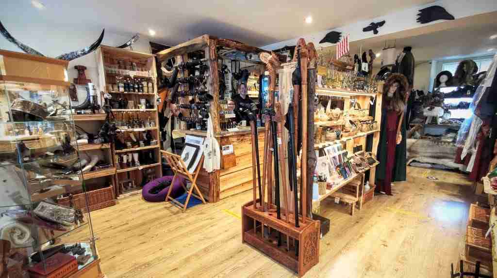 Wyrdraven Shop Interior Glastonbury